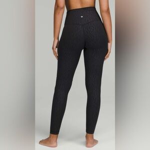 Lululemon Align Black Embossed Leggings High Rise 28” (open to offers)